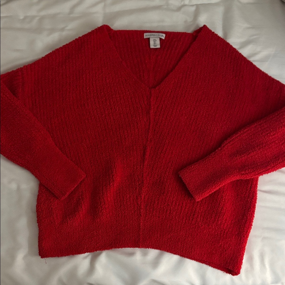 Sincerely Jules Vibrant Red Cardigan